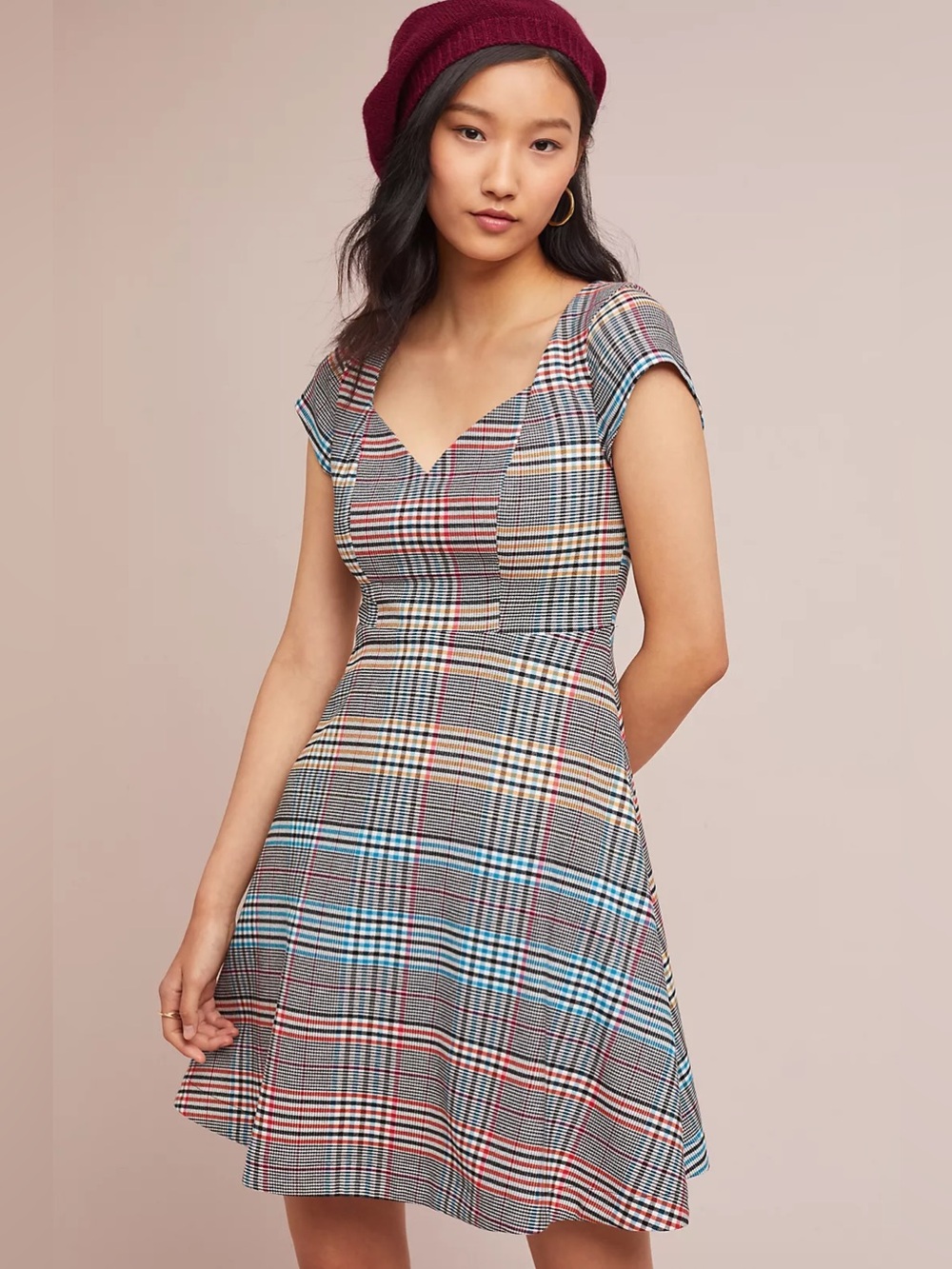 Anthropologie Moulinette Soeurs Finley Plaid Dress, Size 4